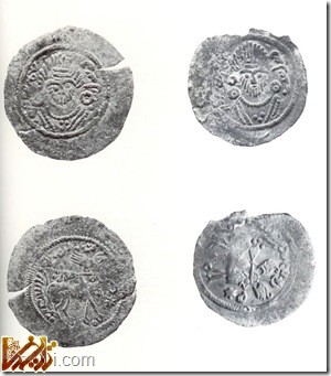 سکه های ساسانی کشف شده در محوطه باستانی ابونصر