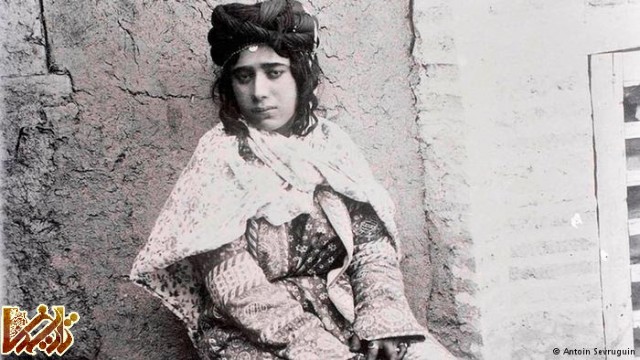 پرتره‌ای از یک دختر ایرانی در زمان قاجار