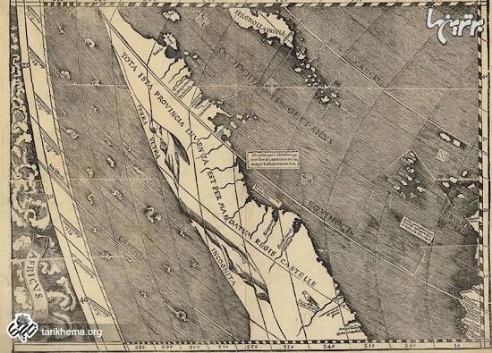 تنها کپی باقیمانده از اولین نقشه جهان بعد از کشف آمریکا