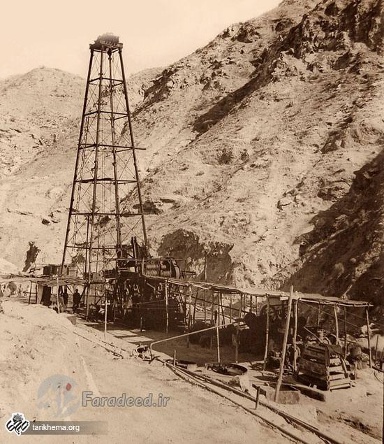 اولین استخراج نفت در ایران