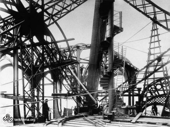 تصاویری بسیار دیدنی از مراحل ساخت برج ایفل