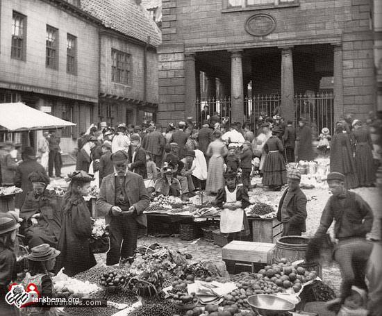 بازار دستفروش ها در 115 سال قبل