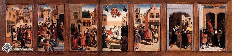 "هفت اثر دلسوزی" ۱۵۰۴، اثر: Master of Alkmaar، رنگ و روغن روی چوب، نگهداری شده در موزهٔ روتردام