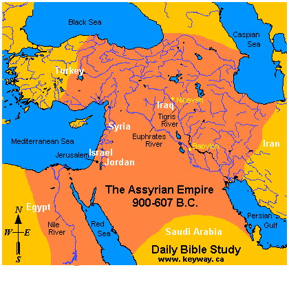 نقشه تمدن (سلسله) آشور باستان