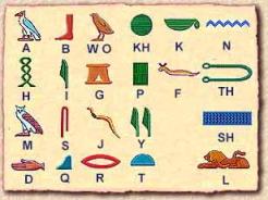 نمونه هایی از علائم صوتی در مصر باستان 