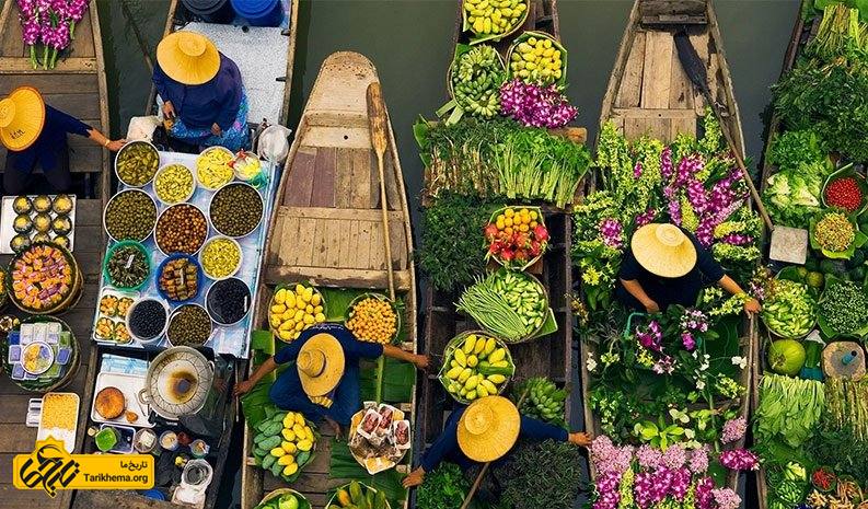بهترین بازارهای آبی بانکوک