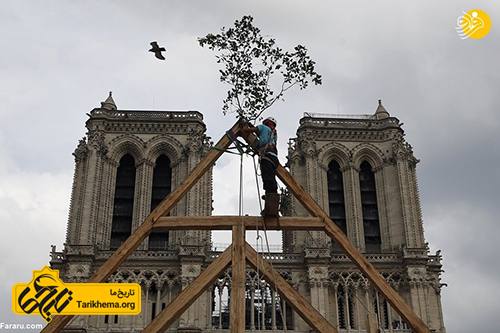 بازسازی کلیسای نوتردام با فنون قرون وسطایی