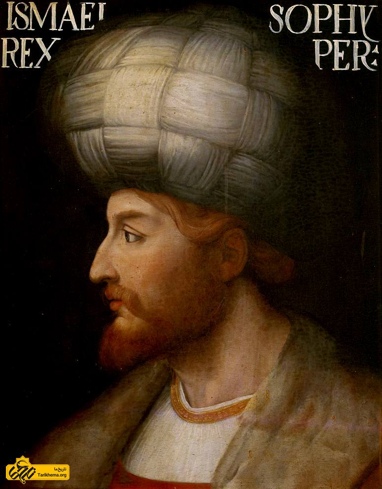 تصویر شاه اسماعیل از هنرمند ناشناس ونیزی در قرون وسطا، نسخه اصلی در موزه فلورانس نگهداری می‌شود