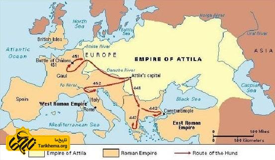 قلمرو پادشاهی آتیلا