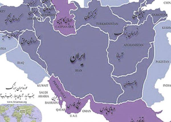نقشه ایران قدیم در زمان قاجار