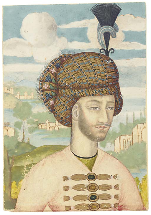 نگاره شاه عباس دوم توسط علی قلیه جبه دار (نقاش چیره دست) 