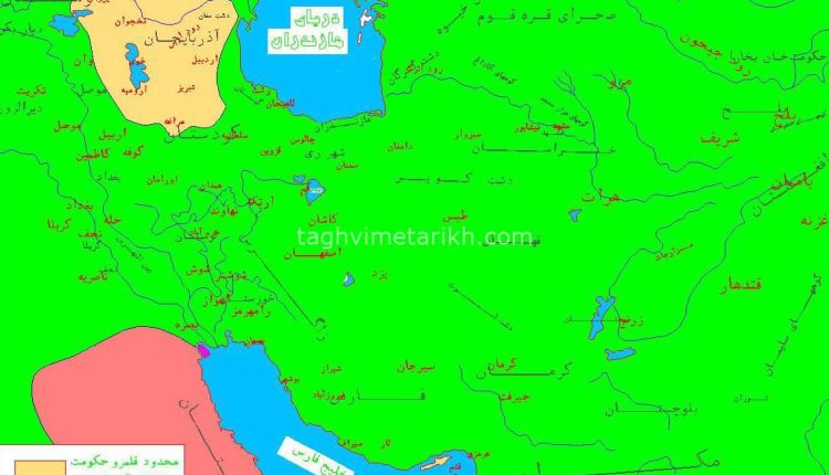 محدوده قلمرو اتابکان آذربایجان