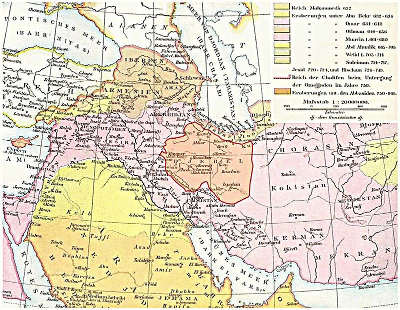 موقعیت جغرافیایی اران و آذربایجان که در یک نقشه قدیمی مشخص شده است.