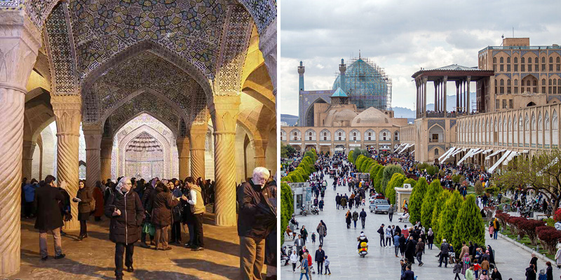 جاهای تاریخی اصفهان بهتر است یا شیراز