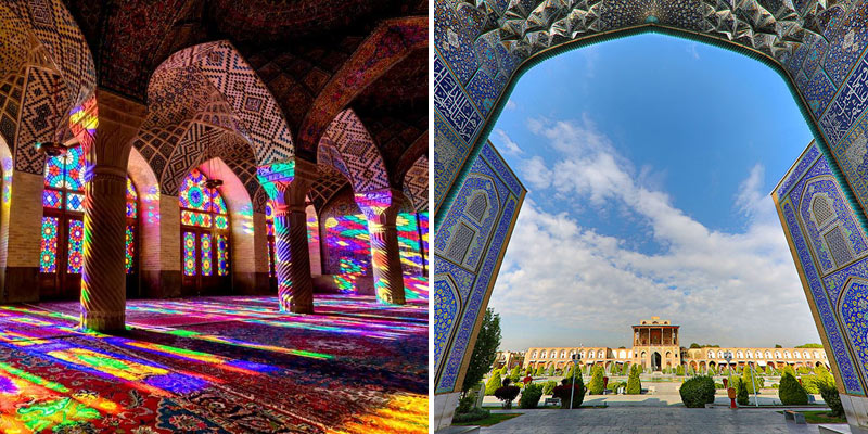 مقایسه بناهای تاریخی شیراز و اصفهان