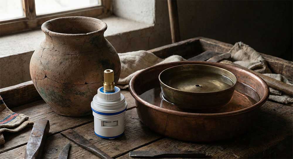 مقایسه دقت ابزارهای اندازه‌گیری باستانی با کارتریج سرامیکی شیرآلات مدرن