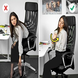 نحوه صحیح نشستن روی صندلی چگونه است؟
