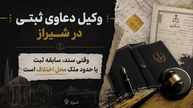 وکیل دعاوی ثبتی در شیراز؛ وقتی سند، سابقه ثبت یا حدود ملک محل اختلاف است